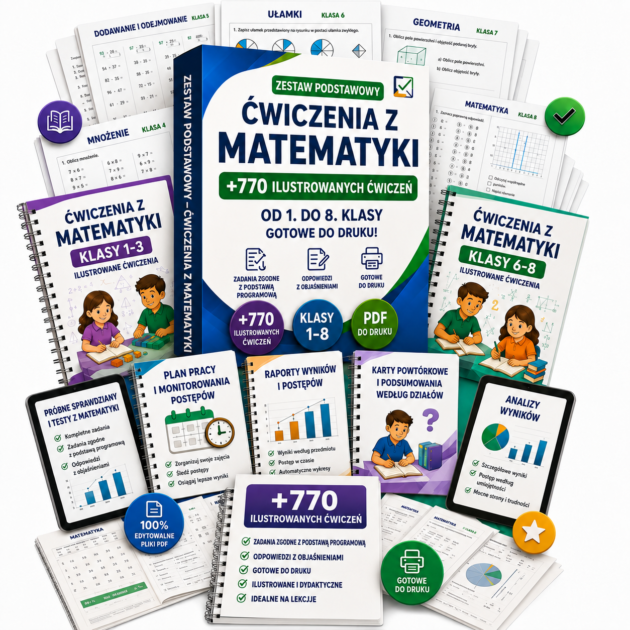 +770 zadań z matematyki — Zestaw Premium