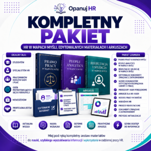 Opanuj HR — Pakiet Kompletny: mapy myśli, edytowalne dokumenty i arkusze dla HR i kadr